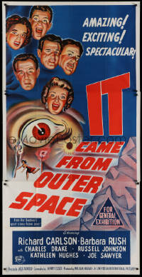1f007 IT CAME FROM OUTER SPACE Aust 3sh 1955 Jack Arnold classic 3-D sci-fi, different art!