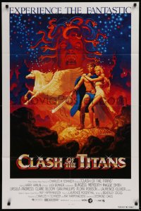 1f077 CLASH OF THE TITANS int'l 1sh 1981 Ray Harryhausen, fantasy art by Greg & Tim Hildebrandt!
