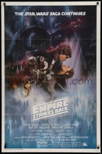 1f093 EMPIRE STRIKES BACK int'l 1sh 1980 classic Gone With The Wind style art by Roger Kastel!