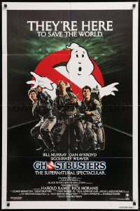 1f109 GHOSTBUSTERS int'l 1sh 1984 Bill Murray, Aykroyd & Ramis are here to save the world!