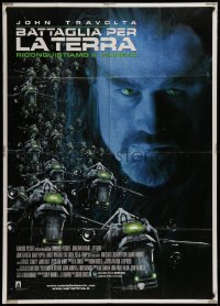 1f035 BATTLEFIELD EARTH Italian 1p 2000 from L. Ron Hubbard's novel, creepy image of John Travolta!