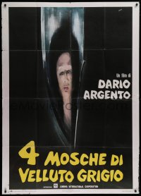 1f037 FOUR FLIES ON GREY VELVET Italian 1p 1971 Dario Argento's 4 Mosche di Velluto Grigio, Mos art