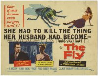 1f218 FLY TC 1958 classic sci-fi, she had to kill the thing her husband had become, but could she!