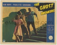 1f223 GHOST BREAKERS LC 1940 Bob Hope & Paulette Goddard attacked by zombie Noble Johnson!