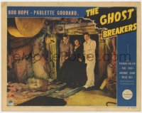 1f226 GHOST BREAKERS LC 1940 Bob Hope, Paulette Goddard & Richard Carlson scared in abandoned mine!