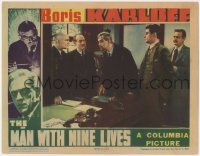 1f257 MAN WITH NINE LIVES LC 1940 Boris Karloff brings them back alive to witness unholy deeds!