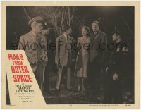 1f278 PLAN 9 FROM OUTER SPACE LC #5 1958 Ed Wood, police & military question people in graveyard!