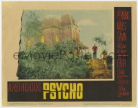 1f279 PSYCHO LC #3 1960 Alfred Hitchcock, most desired iconic far shot of Anthony Perkins by house!
