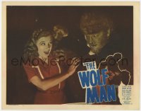 1f293 WOLF MAN LC #3 R1948 best close up of werewolf Lon Chaney Jr. attacking Ankers, very rare!