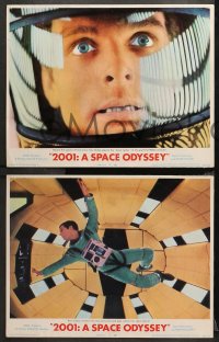 1f185 2001: A SPACE ODYSSEY 8 LCs 1968 Stanley Kubrick sci-fi classic, Gary Lockwood, Keir Dullea!
