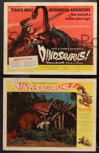 1f186 DINOSAURUS 8 LCs 1960 great special effects scenes with really fake looking dinosaurs!