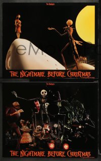 1f190 NIGHTMARE BEFORE CHRISTMAS 8 LCs 1993 Tim Burton, Disney, great Halloween animation images!