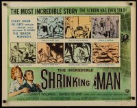 1g123 INCREDIBLE SHRINKING MAN style A 1/2sh 1957 Jack Arnold sci-fi, cool comic strip style art!