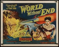 1g138 WORLD WITHOUT END style A 1/2sh 1956 great Reynold Brown art hurls you into the year 2508!