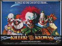 1g064 KILLER KLOWNS FROM OUTER SPACE 20x26 English video poster 1988 different Tom Simpson art!