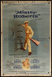 1h088 MISTER ROBERTS style Z 40x60 1955 full-length Henry Fonda, Cagney, Powell, Lemmon, very rare!