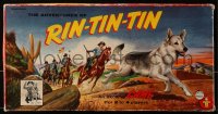 1h333 ADVENTURES OF RIN TIN TIN board game 1955 James Brown & Flame Jr. in the title role!