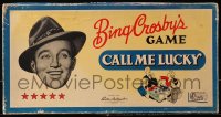 1h347 BING CROSBY board game 1954 Call Me Lucky, uses only cards and a board!
