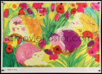 1h065 WALASSE TING 35x49 Swiss commercial poster 1991 great art of four sleeping cats and flowers!