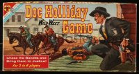 1h361 DOC HOLLIDAY WILD WEST GAME board game 1960 chase the bandits and bring them to justice!