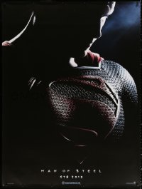 1h132 MAN OF STEEL teaser French 1p 2013 close-up of Henry Cavill in the title role as Superman!