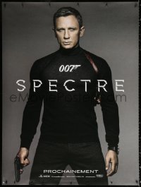 1h141 SPECTRE teaser DS French 1p 2015 Daniel Craig as James Bond 007 in all black with gun!