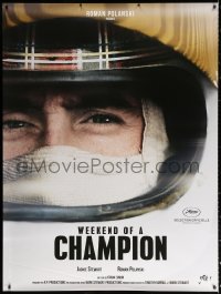 1h154 WEEKEND OF A CHAMPION French 1p 2013 really cool close up of F1 race car driver Jackie Stewart!