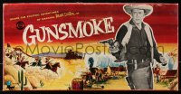 1h372 GUNSMOKE board game 1970s cowboy western art & images of James Arness, Stone, Blake