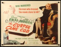 1h209 CORPSE CAME C.O.D. style B 1/2sh 1947 art of Joan Blondell, Brent & sexy Adele Jergens!