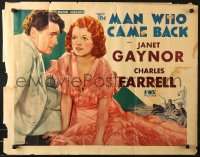 1h229 MAN WHO CAME BACK 1/2sh 1931 Janet Gaynor is a drug addict & Farrell passes bad checks, rare!