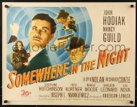 1h236 SOMEWHERE IN THE NIGHT 1/2sh 1946 John Hodiak, Nancy Guild, cool art noir montage!