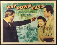 1h246 WAY DOWN EAST style A 1/2sh 1935 Henry Fonda in his second movie, Rochelle Hudson, very rare!