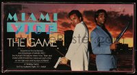 1h388 MIAMI VICE board game 1984 cool image of Don Johnson and Philip Michael Thomas!