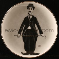 1h317 CHARLIE CHAPLIN collector plate 1978 art of the comic genius as the Tramp by Charles Todd!