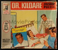 1h276 DR. KILDARE jigsaw puzzle 1962 art of Richard Chamberlain and Barbara Eden on the box!