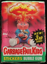 1h170 GARBAGE PAIL KIDS Topps stickers and bubble gum box 1986 3rd series with 48 sealed packs!