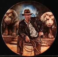 1h320 INDIANA JONES & THE LAST CRUSADE collector plate 1989 Victor Gadino art of Harrison Ford!