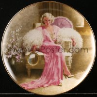 1h321 JEAN HARLOW collector plate 1989 Knowles, great art of the star by Erik Dzenis!