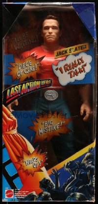 1h280 LAST ACTION HERO Mattel toy talking figure 1993 Arnold Schwarzenegger who can really talk!