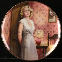 1h324 POSTMAN ALWAYS RINGS TWICE collector plate 1990 Hollywood Gamour Girls, sexy Lana Turner!
