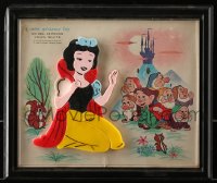 1h282 SNOW WHITE & THE SEVEN DWARFS child guidance toy 1964 cool puzzle with great art!