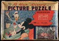 1h257 WALT DISNEY Bambi interlocking picture puzzle box 1940s Mickey and Donald, Bambi!