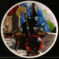 1h329 WIZARD OF OZ collector plate 1979 Knowles, art of the Wicked Witch by James Auckland!