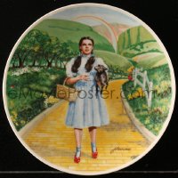 1h325 WIZARD OF OZ collector plate 1977 Knowles, art of Garland as Dorothy by James Auckland!