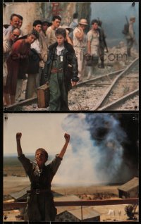 1h181 EMPIRE OF THE SUN 4 color 16x20 stills 1987 Stephen Spielberg, first Christian Bale!