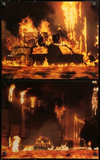 1h184 VOLCANO 2 color 16x20 stills 1997 Tommy Lee Jones, great fiery disaster images!