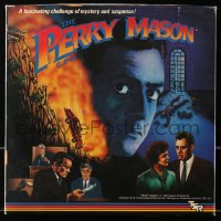 1h396 PERRY MASON board game 1987 Raymond Burr, fascinating challenge of mystery and suspense!
