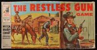 1h401 RESTLESS GUN board game 1959 great cover art of John Payne with gun drawn!