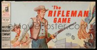 1h402 RIFLEMAN board game 1959 great cowboy western art of tough cowboy Chuck Connors!