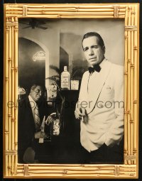 1h165 GORDON'S GIN 21x27 advertising poster 1982 Humphrey Bogart and Wilson from Casablanca!